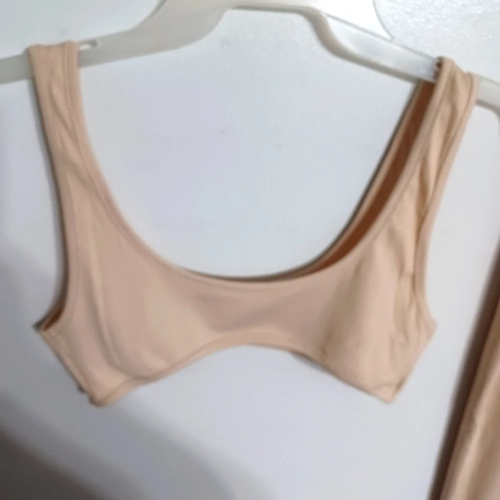 Cream Color 2 Piece Set W Sz Small - Picture 2 of 5